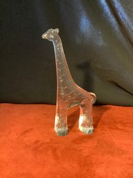 MCM  By Bertil Vallien Art Glass Designer -Giraffe Made In Sweden