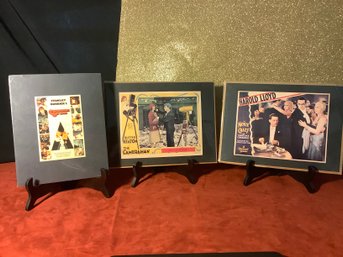 Vintage Lobby Cards Including Buster Keaton, Harold LLoyd & Clockwork Orange