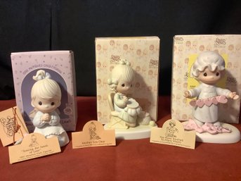 Group Of 3 Precious Moments 5 Figurines