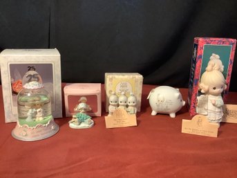 ASSORTED GROUP OF 5 PRECIOUS MOMENTS COLLECTIBLES