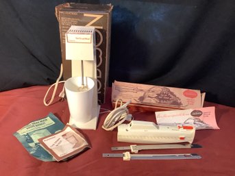 Vintage Drink Mixer W/paperwork & Vintage Carving Knife Wi/paperwork
