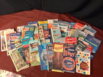 Vintage Road Maps & Vintage Vacation Spot Brochures