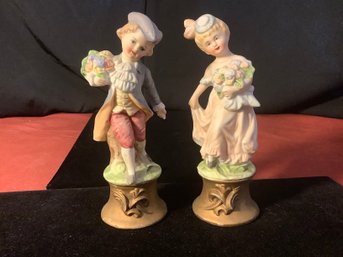 Vintage Lenwile Ardalt Porcelain Figurines Pair
