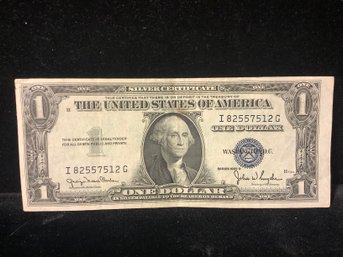 1 Dollar Bill  Sliver Certificate 1935 D