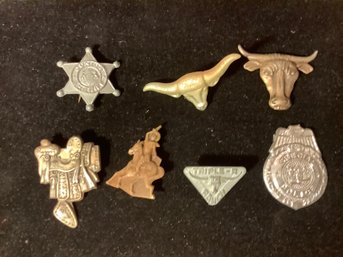 Vintage Kids Cowboy  Pins