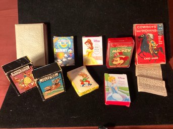 Very Vintage Playing Cards Including Disney Mickey Mouse,The ThreeLittle Pig, SnowWhite & The Seven Dwarfs &