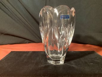 New-Waterford Marquis Vase W/ Foil Tag