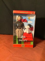 Nw In Box Barbie & Snoopy