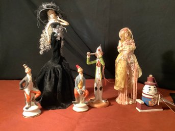 Glamorize Dolls, Porcelain Clowns & Humpty Dumpty