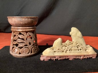 Soapstone Carvings-2 Pieces