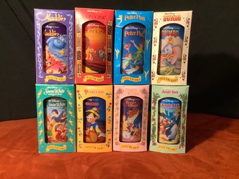 Walt Disney Collector Series Glasses 8 In Boxes