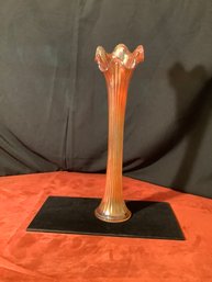 Carnival Glass  Marigold Swung Vase