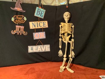 Halloween Skeleton & Hanging Decorations
