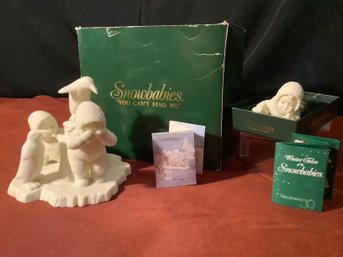 Dept 56 Snowbabies- You Cant Find Me & Sparkling Stars In The Sky