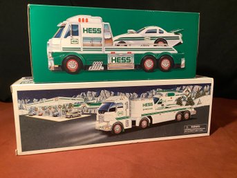 Hess Toy Truck & Dragster & Truck & Helicopter