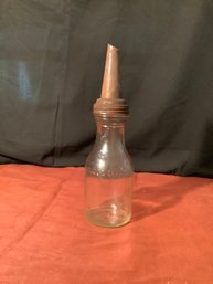 One Liquid Quart Oil Bottle With Spout