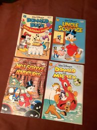Walt Disney Comic Books Inclding Donald Duck, Uncle Scrooge, Donald And Mickey And  Uncle Scrooge Adventures