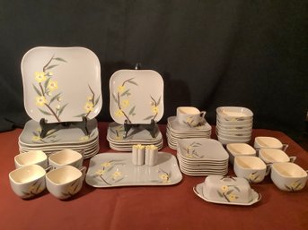 Weil Ware China  Made In California Square Plates, Desserts, Soup Bowls, Cups & Saucers