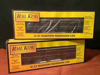 New-Rail King  Electric Trains  O-27 Madison Passenger  In Box