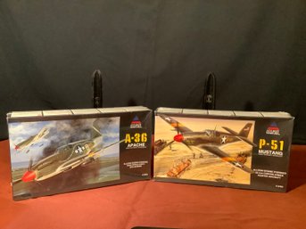 New-Model Kit Accurate Miniatures A-36 Apache And P-51 Mustang