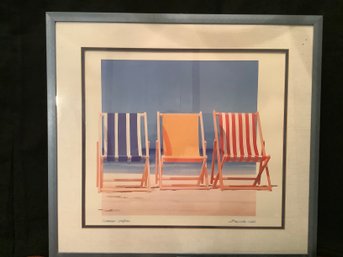 Summer Stripes By Listed Artist Bernie Walsh
