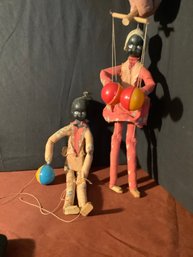 Vintage Pair Of Marionettes