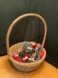 Vintage Christmas In Basket #2