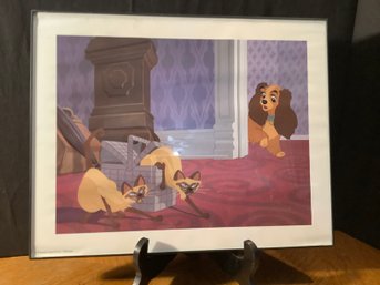 Disney Lady And The Tramp Framed Lithograph-#2