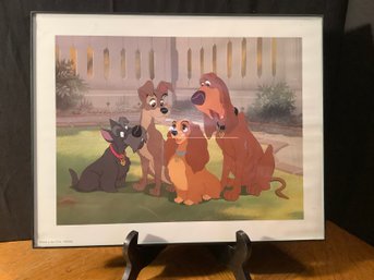 Disney Lady And The Tramp Framed Lithograph-#3