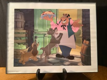 Disney Lady And The Tramp Framed Lithograph