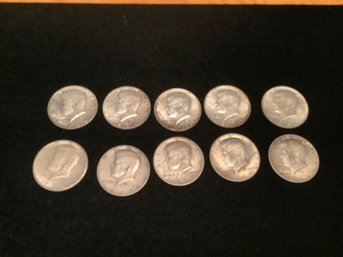 10 Kennedy 1964 Half Dollars