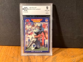 Graded  9 This Is An  NFL Football Card- Steve Largent
