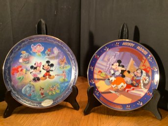 Disney Collector Plates 1994 & 2000-MIckey's 65th Birthday & Magical Disney Moments