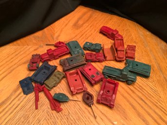 Vintage Plastic Miniature Car And Truck Parts Only