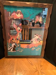 Vintage Bambi And Thumper Mirror