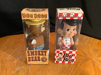 Smokey Bear & Big Boy Bobble Heads