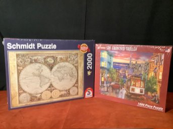 Schmidt 200 Piece Puzzle &  San Francisco Trolley 1000 Piece Puzzle