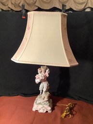 Capodimonte W/ Beautiful Lamp Shade