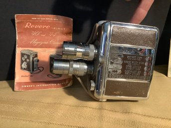 Vintage-Revere Magazine Camera W/ Owners Manual