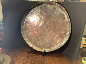 Tinned Copper Table Top Tray From Turkey