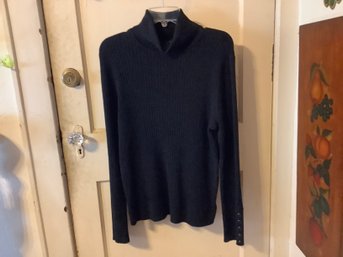 New Talbots Black Long Sleeve Sweater