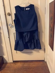 New With Tags Navy Blue 2 Piece Dress