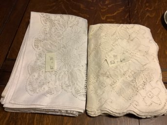 Pair Of Tablecloths/Table Cover