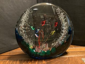 Magnificent Murano Fish Bowl Made In Italy