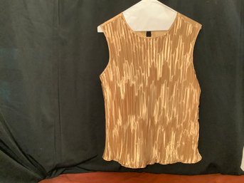New Ladies Gold Dressy Top With Tags