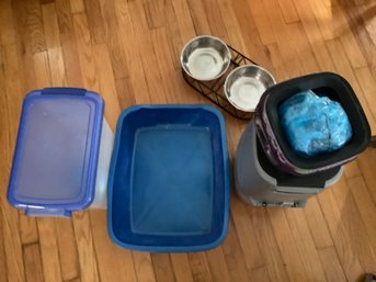 Cat Supplies- Cat Genie, Food Storage, Litter Box & Water Dish