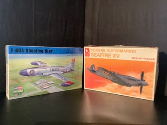 1/48 Scale Model Kits, Fighter Jet- Shooting Star And Seafire XV