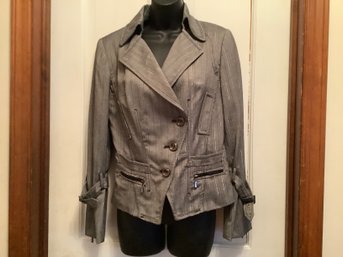 Gray  & Silver Ladies Jacket-New Without Tags