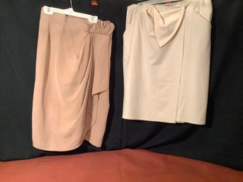 Cream Colored DKNY Skirt &  Beige Skirt By Giuseppe Skirt