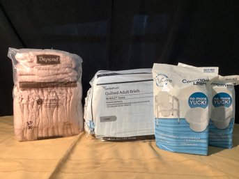 Adult Diapers/Briefs Size L Plus Commode Liners